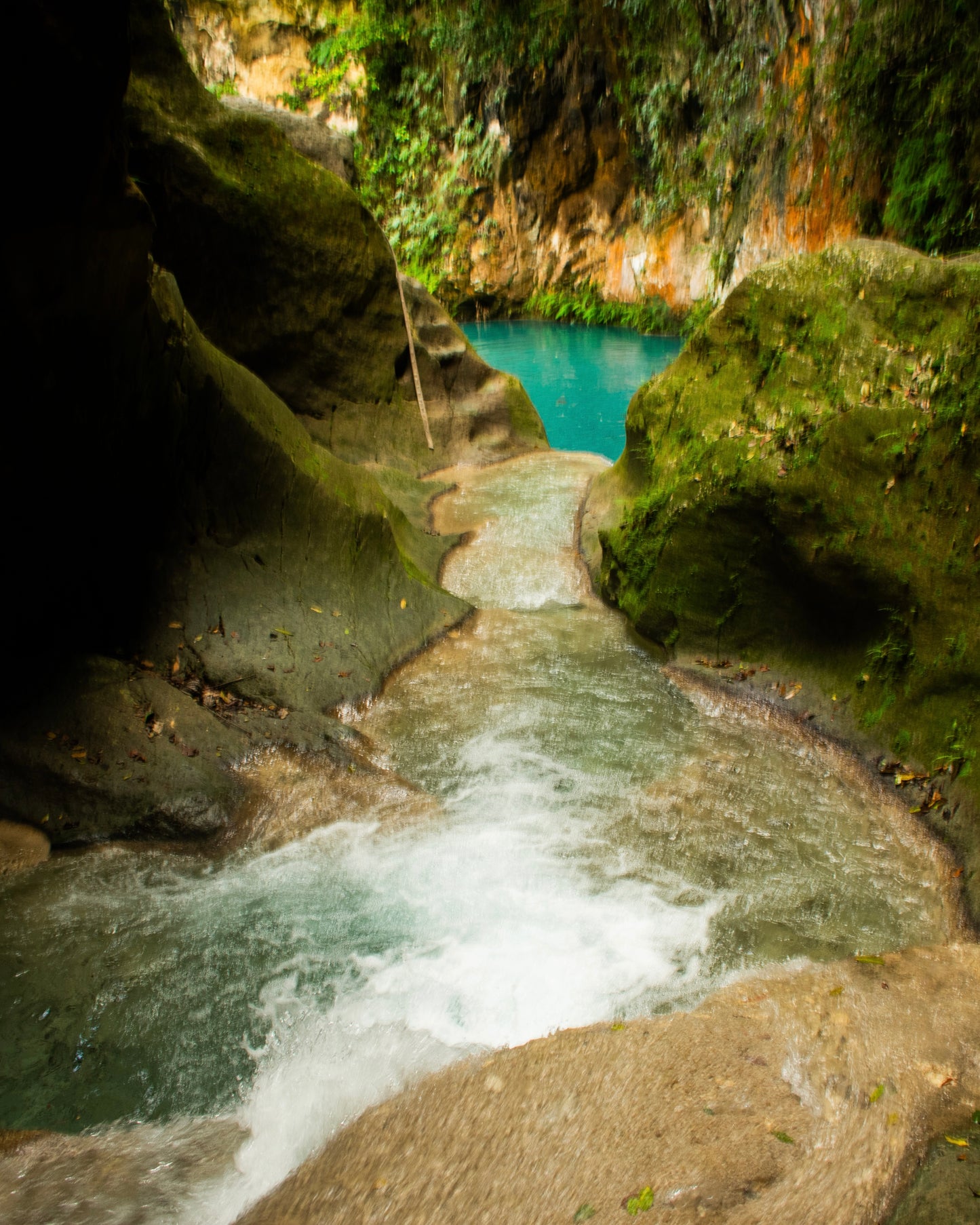 Bassin Bleu stream Jacmel Haiti digital print