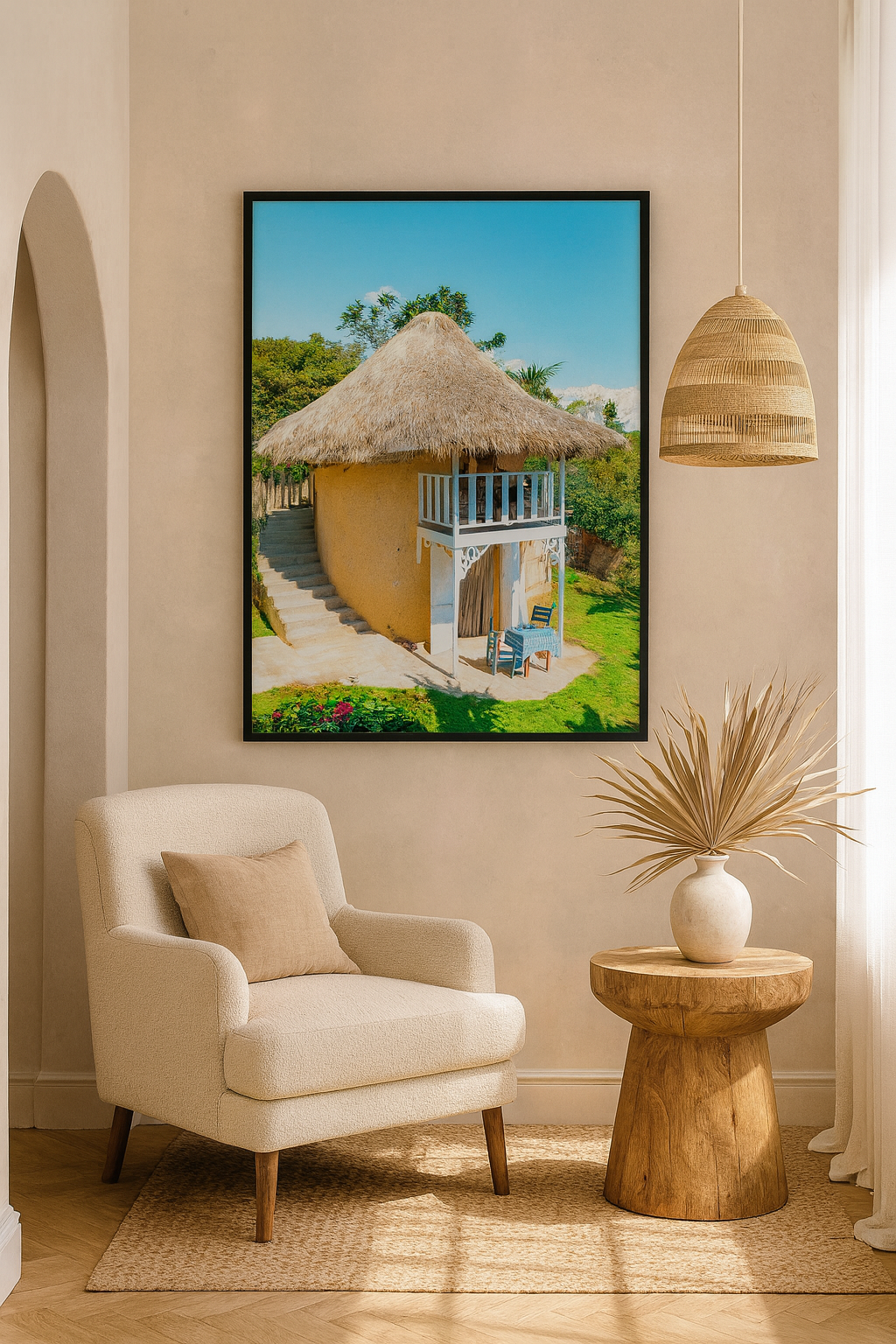 Chic chateau bungalow fine art poster