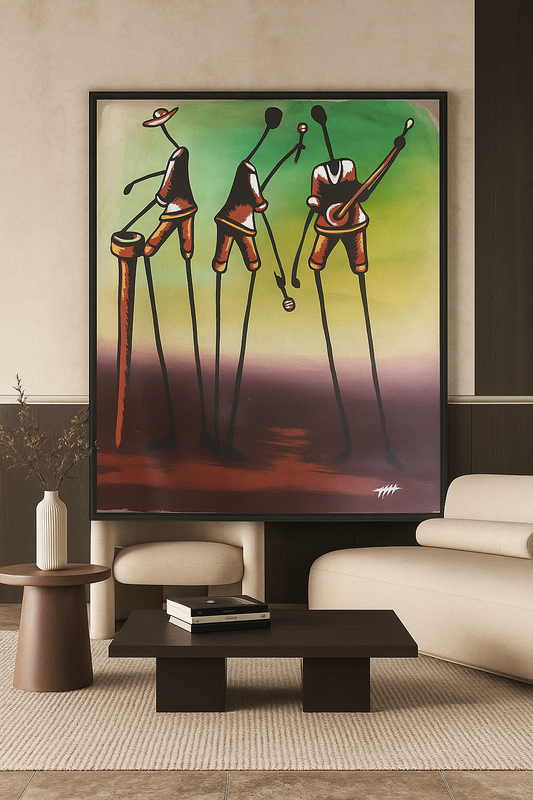 Anbyans Kreyòl oil on canvas Haitian art