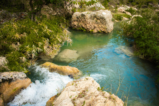 Bassin Bleu waterfall stream Jacmel Haiti digital print