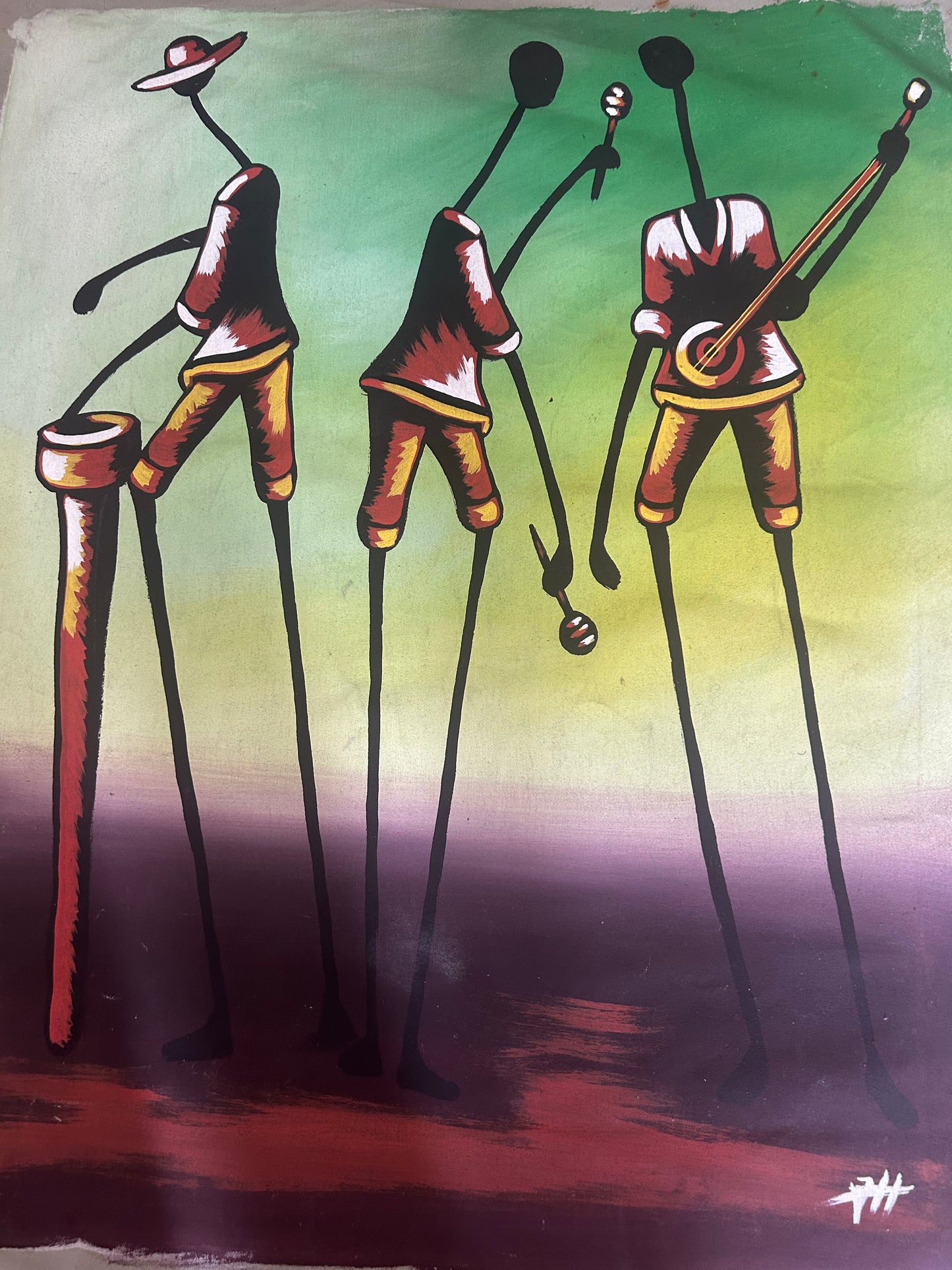 Anbyans Kreyòl oil on canvas Haitian art
